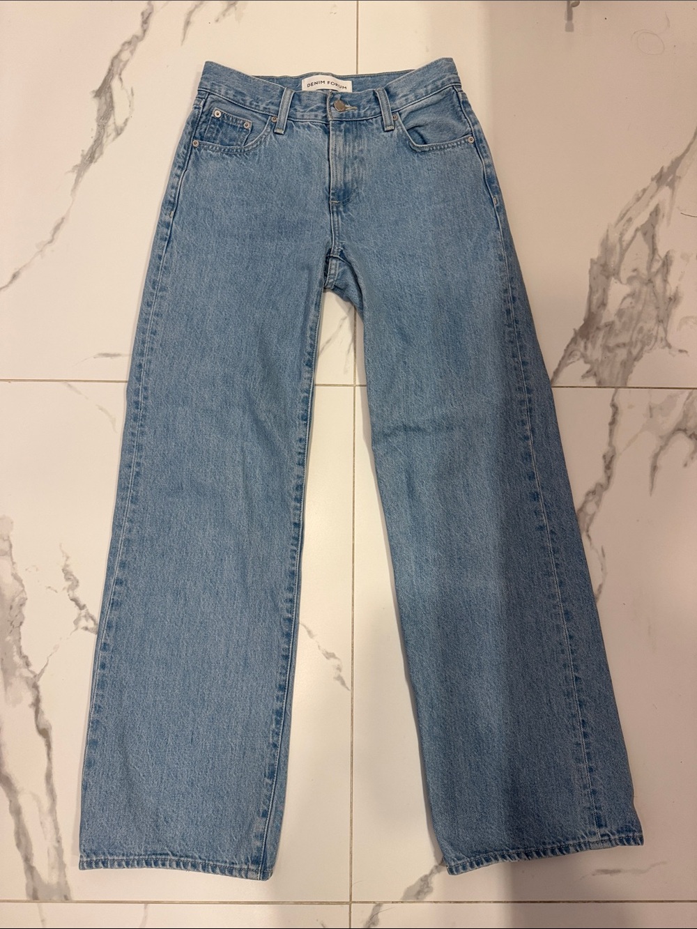 Aritzia Denim Core The Farrah Lo-Rise Wide Jeans